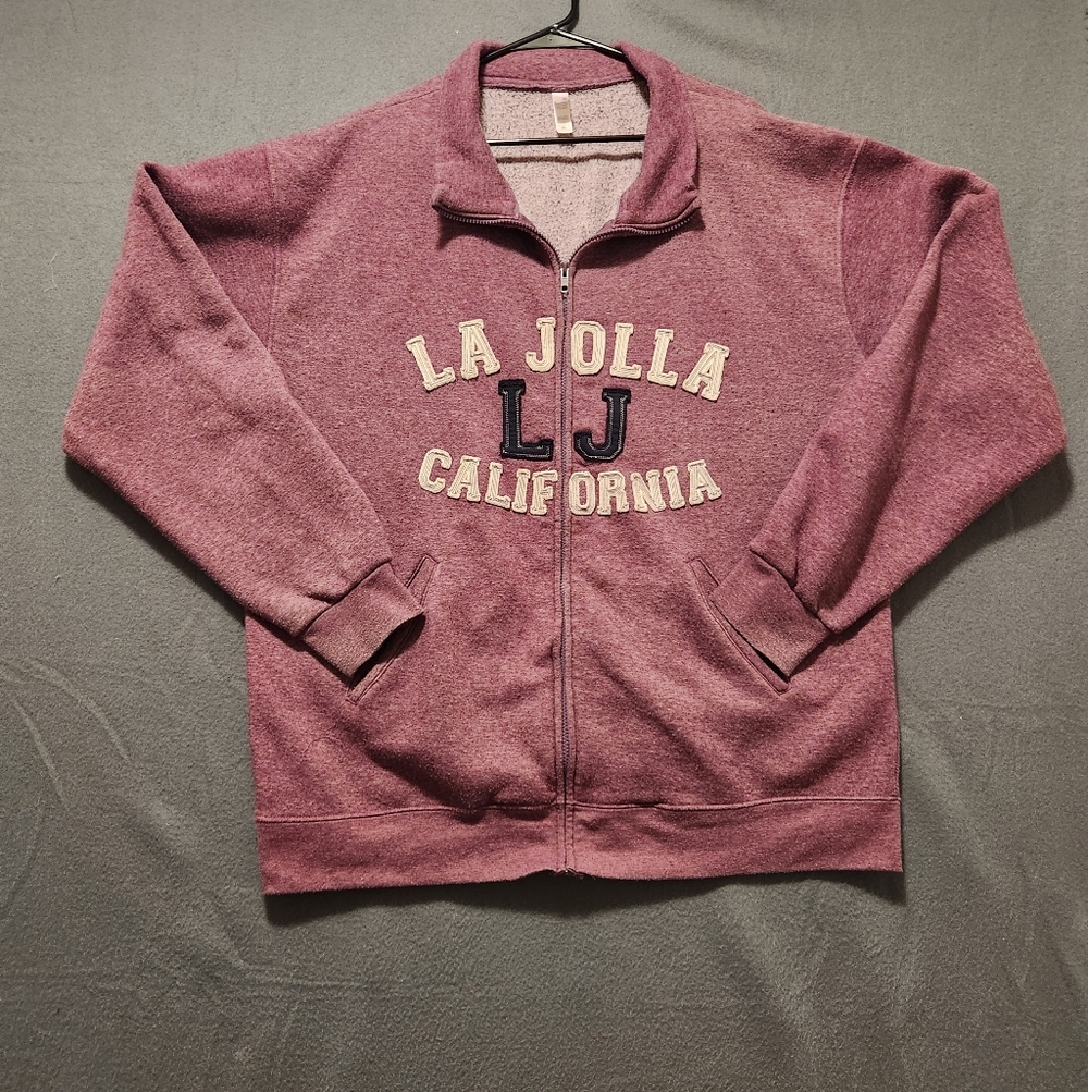California Sweatshirt Women Size 3XL Purple Full Zip